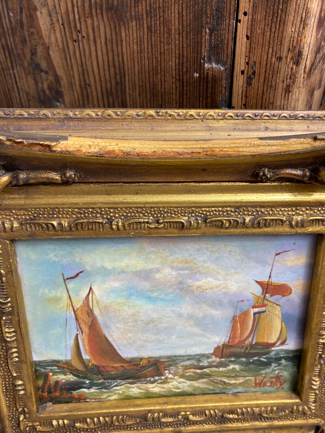 Carvers & Gilders England Oil Painting