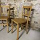 Pair of vintage wooden chairs – bistro style