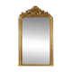 Baroque Mantel Mirror in Carved Wood and Gilded Plaster, France ca. 1850