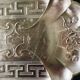 Golden brass serving tray