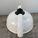 Postmodernist white ceramic teapot