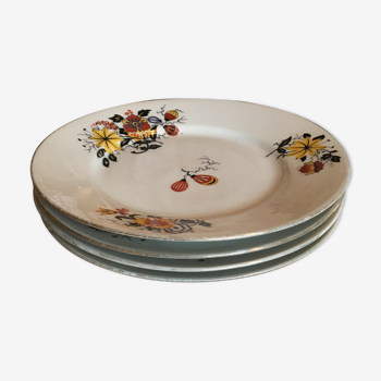 Lot 4 assiettes Luneville