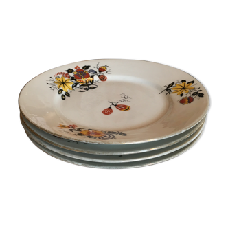 Lot 4 assiettes Luneville