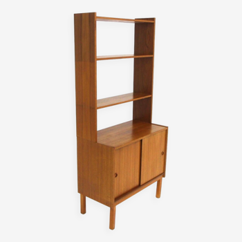 Scandinavian teak bookcase chest of drawers, Sweden, 1960