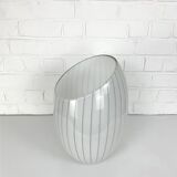 Large Murano glass table lamp with lined pattern 1950-60