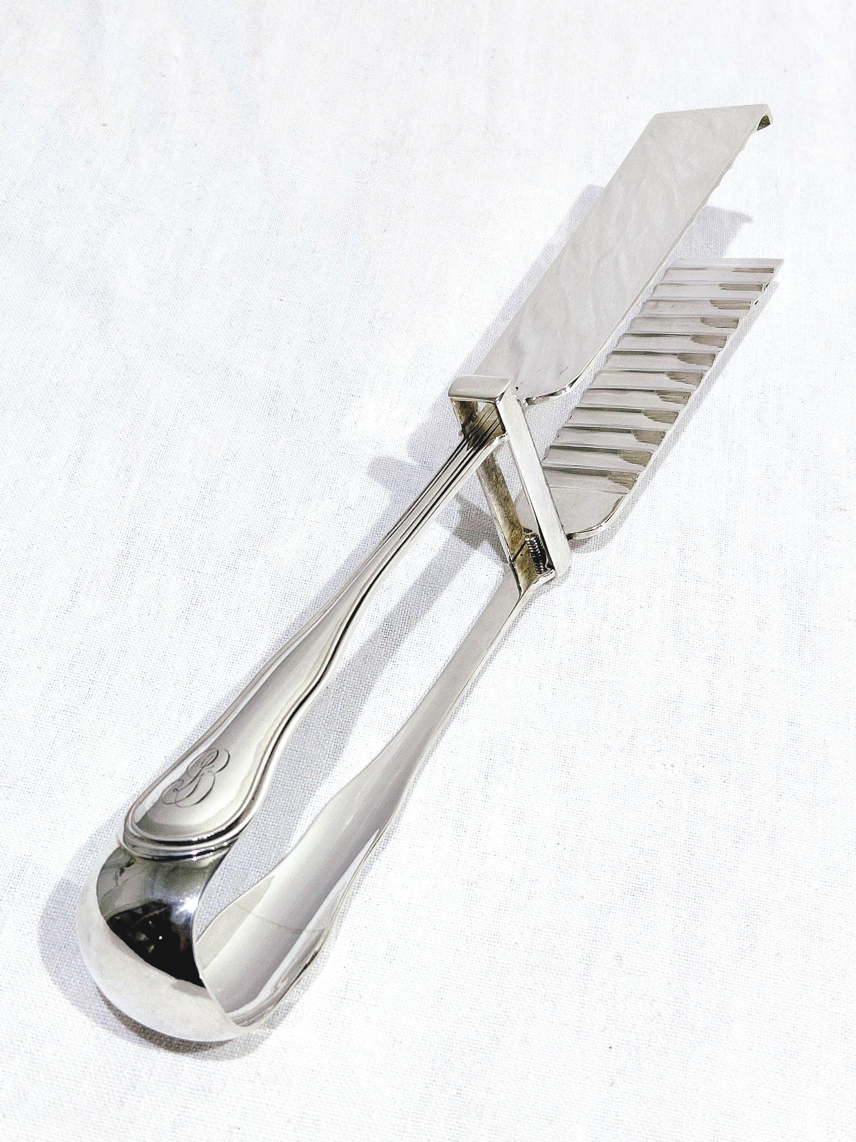 Boulenger - Silver asparagus tongs