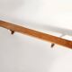 French Extra long solid elm wooden monastery bench, ca. 1850