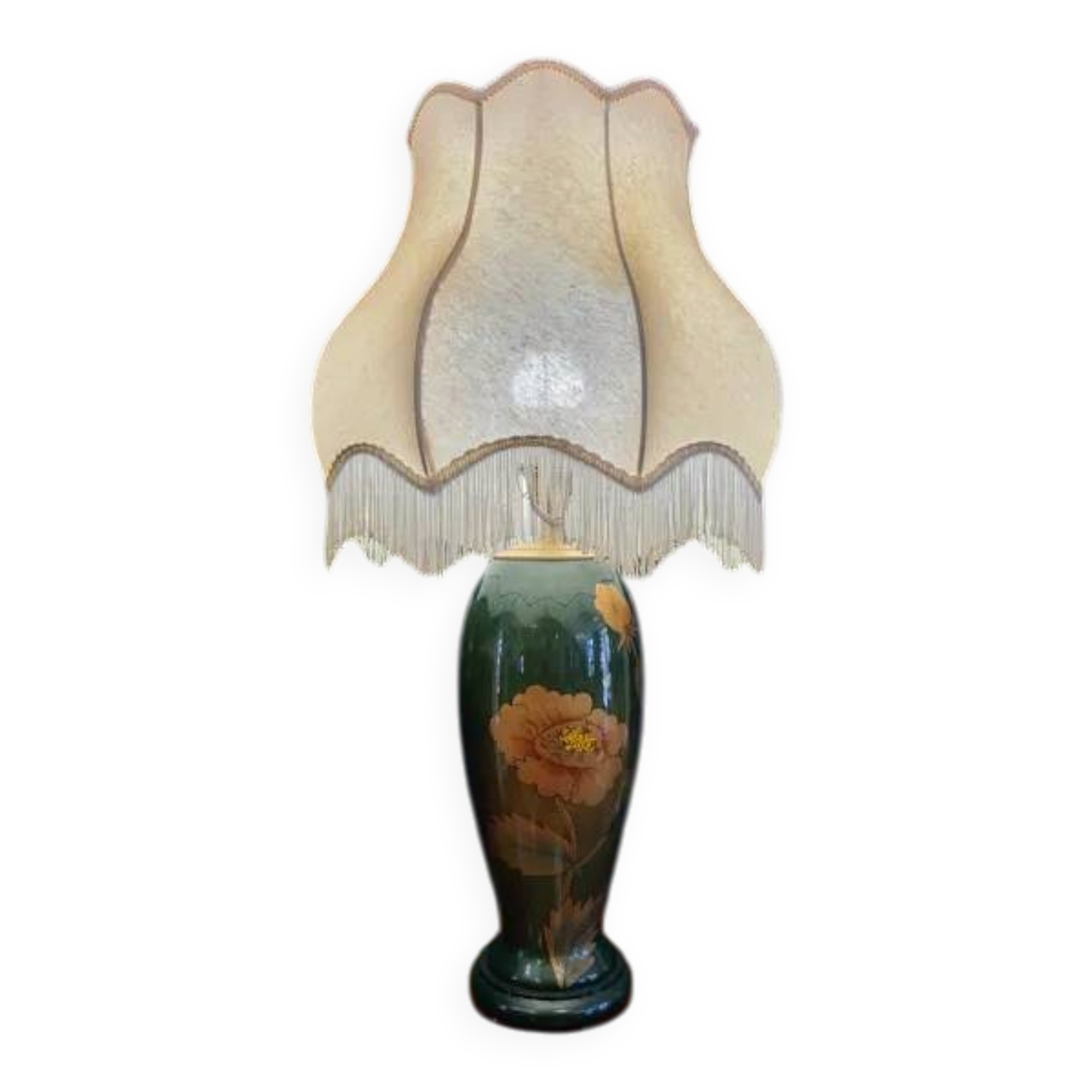 Green lamp in Art Deco style