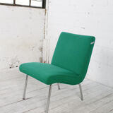 Fauteuil Vostra vert conçu par Jens Risom pour Walter Knoll