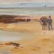 Oil on panel yvonne blossier seaside goemon xxe collector