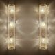 Pair Very Large Murano Glass Wall Lights