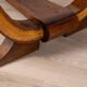 Table en bois et verre Art Déco, Italie années 1930