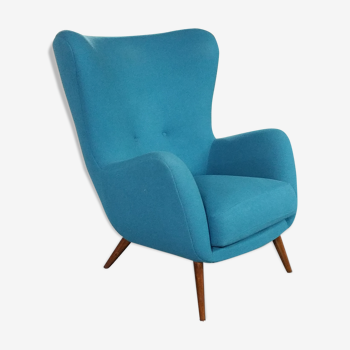 Fauteuil XXL wingback organique des années 50/60