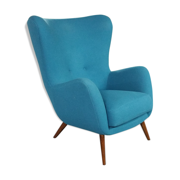 Fauteuil XXL wingback organique des années 50/60