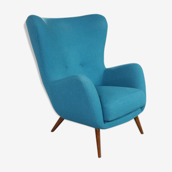 Organic XXL wingback Chair of the 50s/60s