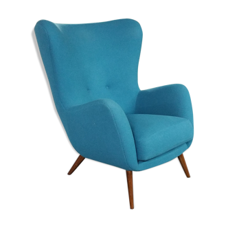 Fauteuil XXL wingback organique des années 50/60