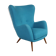 Fauteuil XXL wingback organique des années 50/60