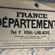 Old school map of France by Vidal Lablache.
