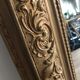 Gilded mirror with pediment XIXth century, 86x136
