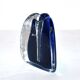 Vintage vase in cobalt blue murano glass? Soliflore triangle 1960-1970