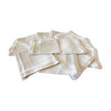 Series of 12 linen napkins updated venise