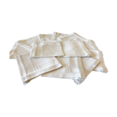 Series of 12 linen napkins updated venise