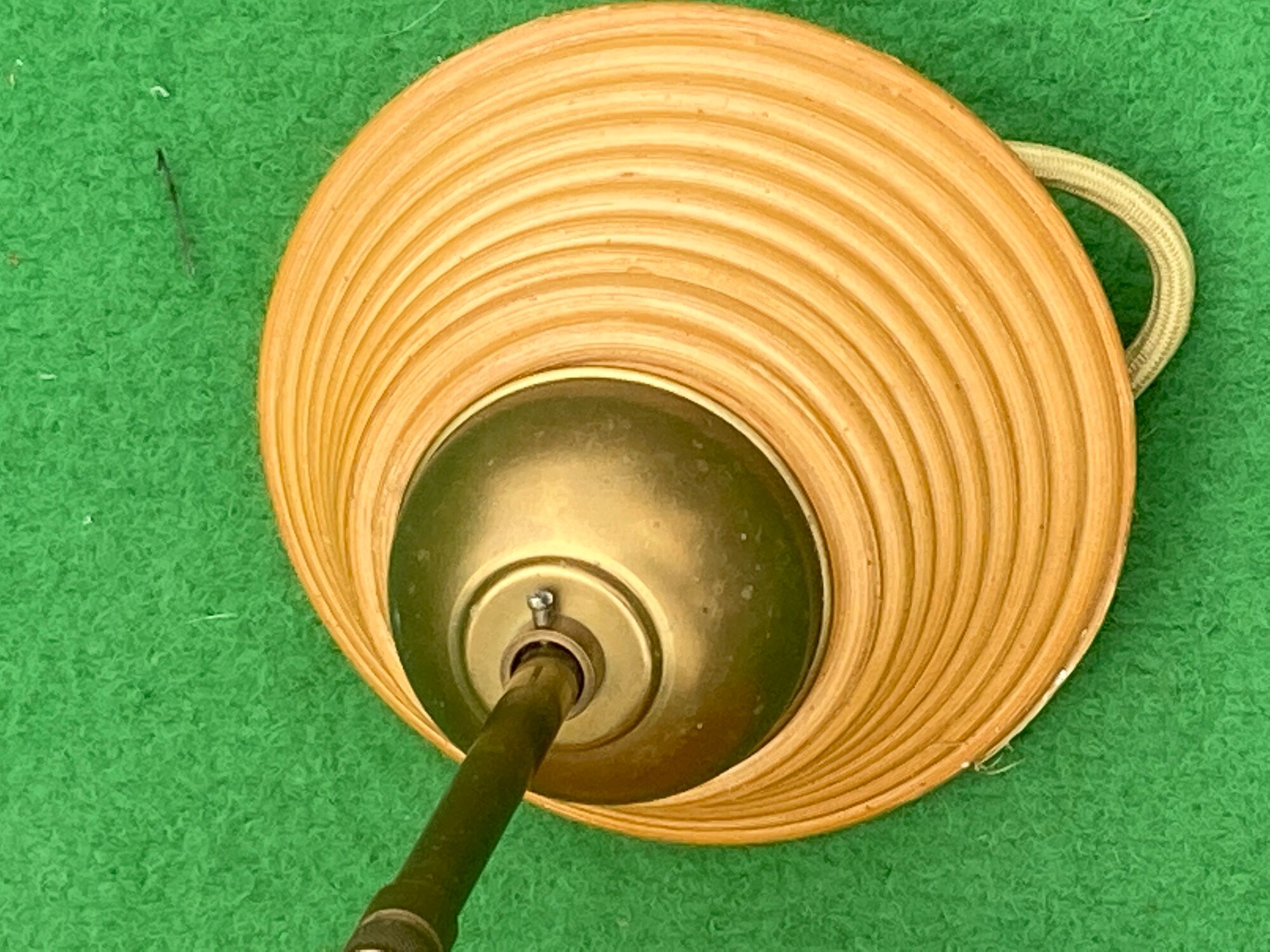 Pencil reed rattan wicker pedant lamp