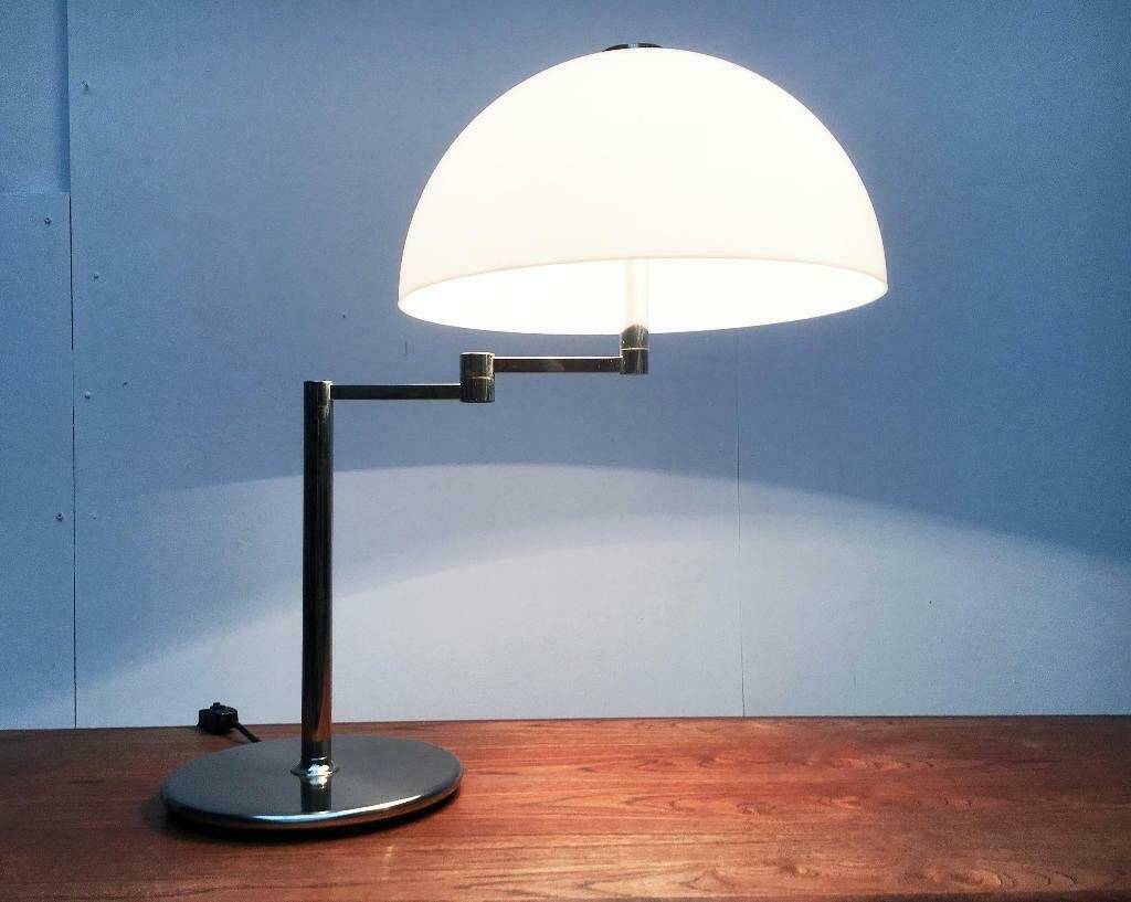 Table lamp model Schwenkomat from the mid-century space age by the SLZ team for Swisslamps International, 1960s.