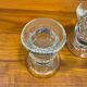 Pair of Festivo crystal candle holders by Timo Sarpaneva 1960