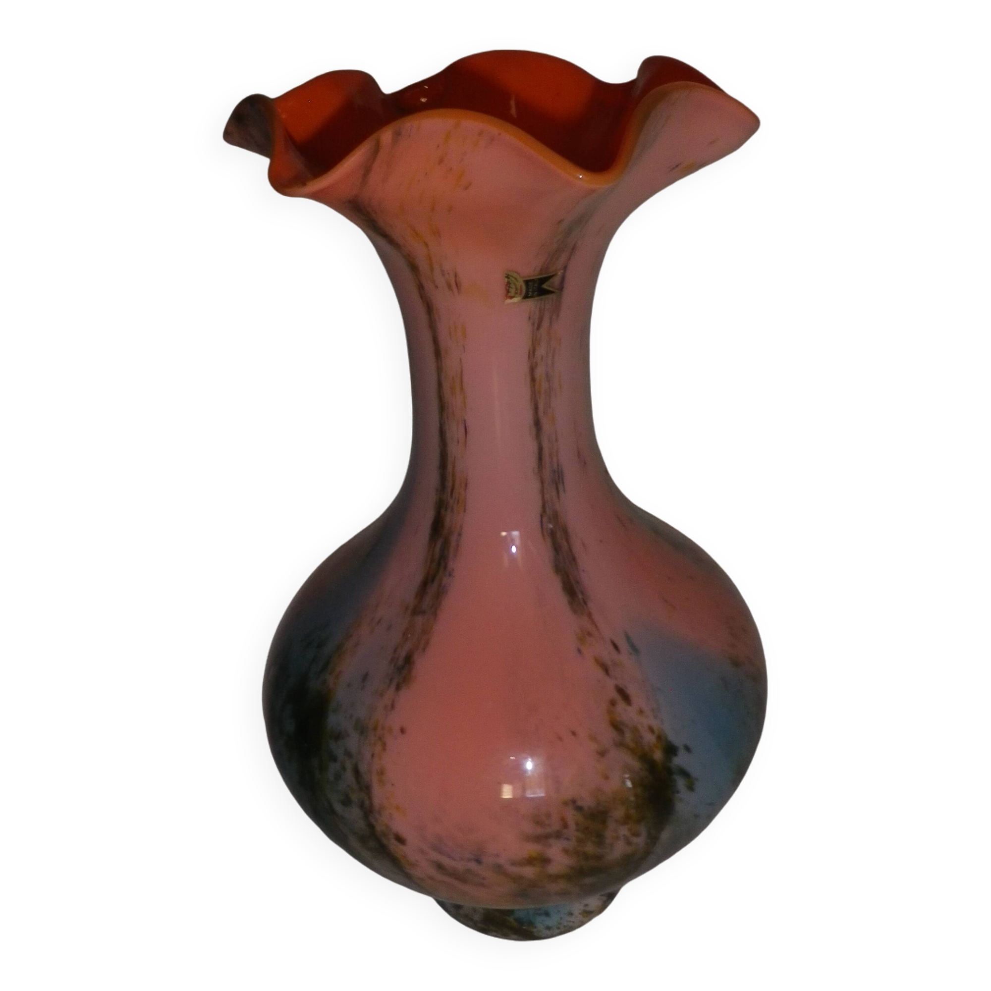 Murano vase with corolla neck