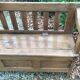 Bench chest paneled in chestnut region Brittany ( Plouay dept. 56 )