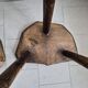Pair of vintage brutalist stools from the 1970s.