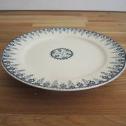 Old footed ceramic pie dish Sarreguemines – Algiers