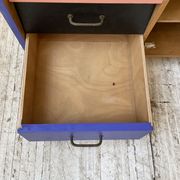 Colorful chest of drawers furniture 60s