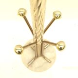 Vintage marble Hollywood Regency coat rack made in the 1970s