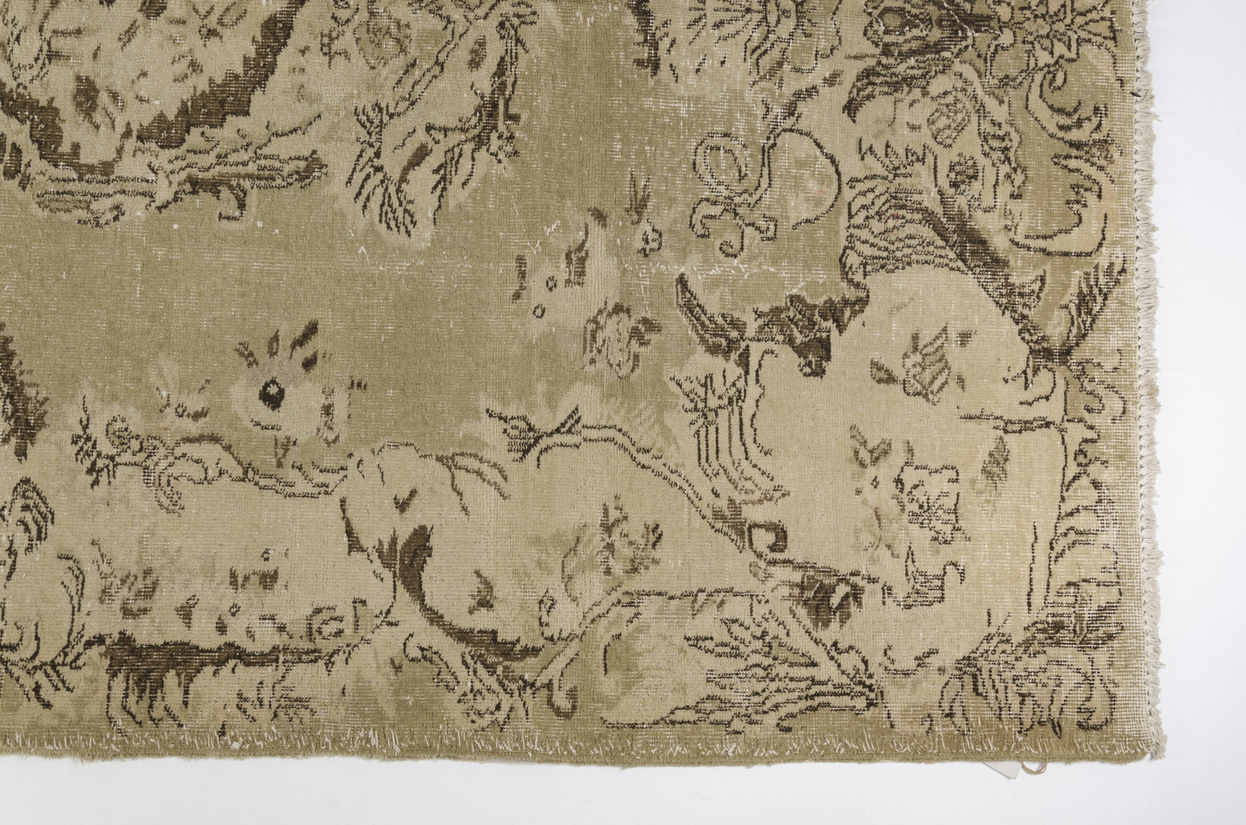 Beige Turkish Vintage Carpet sku825