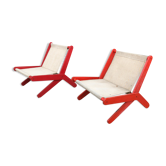 Pair of folding chairs from the 1950s