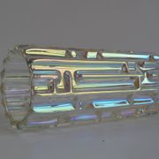 Original Frantisek Vizner Glass ´Maze´ Vase for sklo union Rosice 1960s
