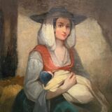 Mère à l’enfant, XIXe Italie