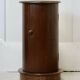 Mahogany bedside table with marble top