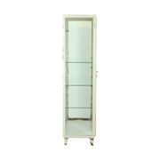 Old Metal Pharmacy Cabinet Medicine Cabinet Glass Industrial 1970s