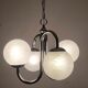 Metal and glass pendant lamp, Italy, 1970s