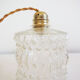Suspension made with a vintage glass globe
