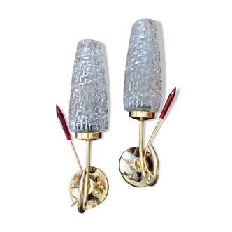 Pair of wall lamps 60s