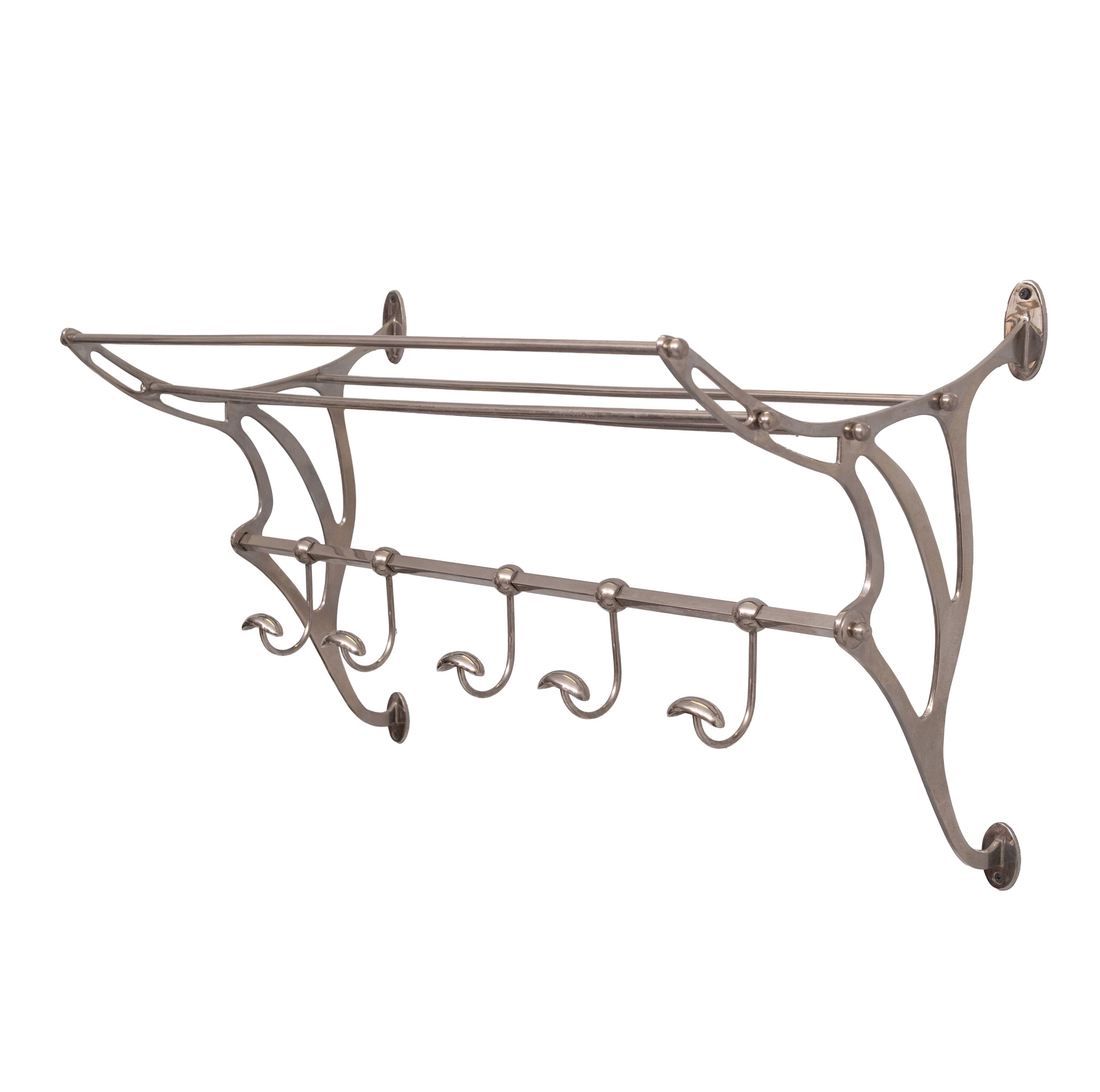 Vintage Art Nouveau Wall Coatrack France