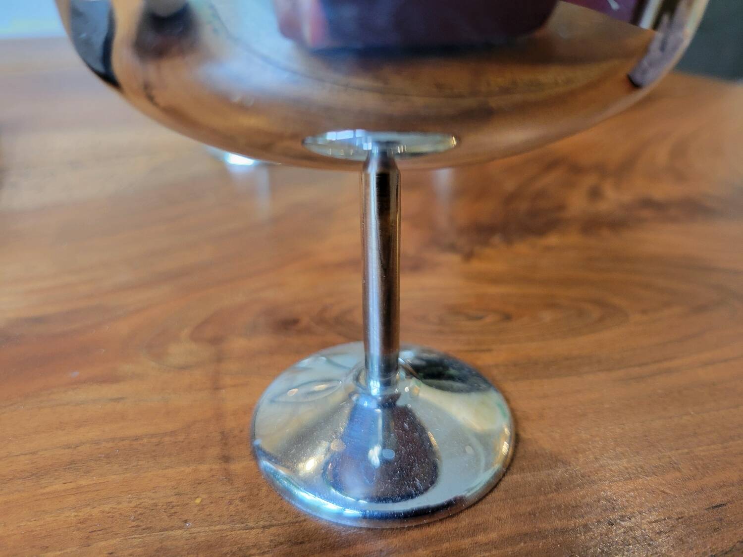 6 stainless steel ice cream cups 1970