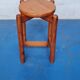 Tabouret en pin massif 1970