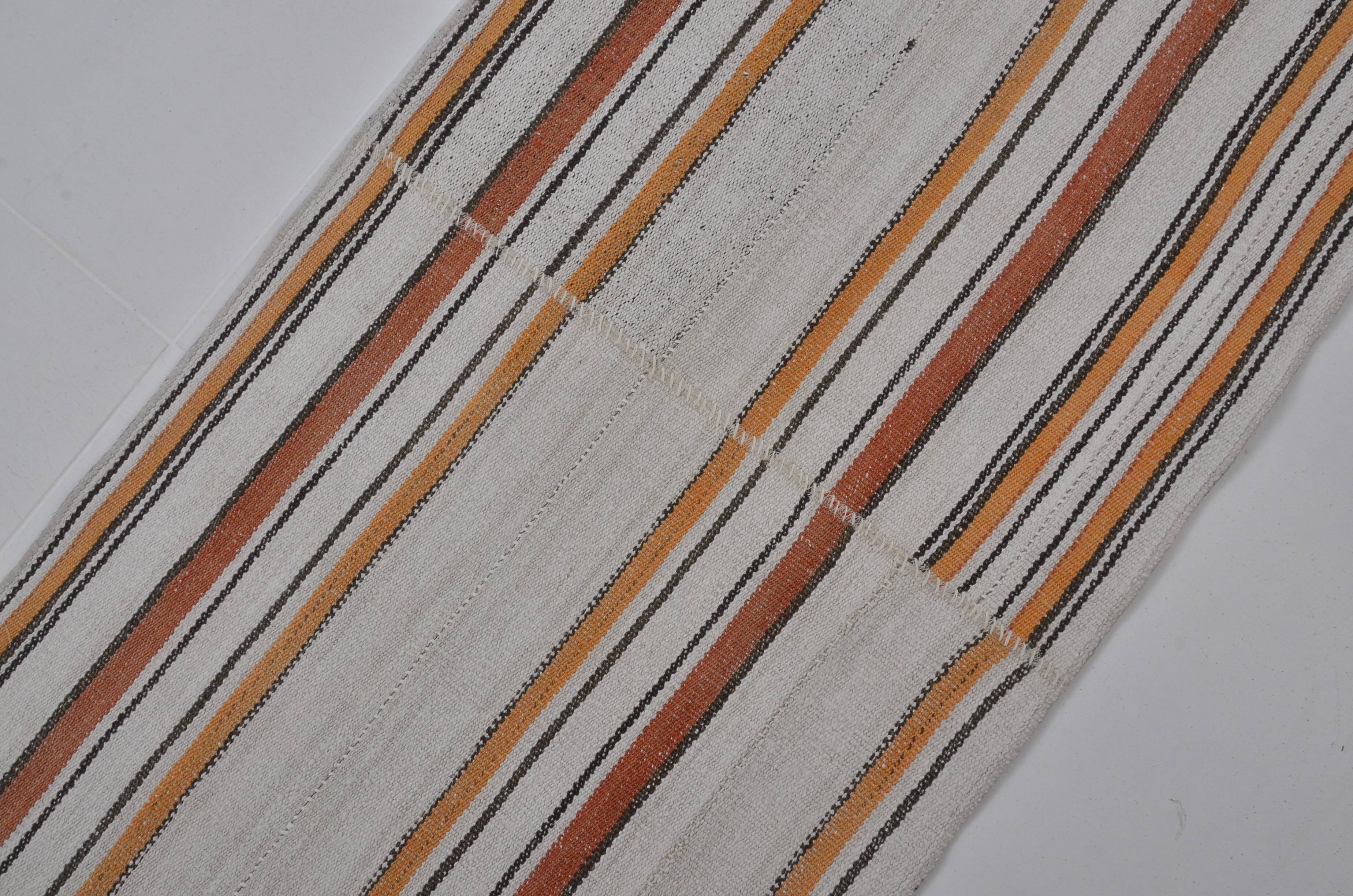 Extra Long Hemp Kilim Runner sku3798