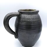 Stoneware pitcher signed Marc Drillon, Saint-Amand-en-Puisaye