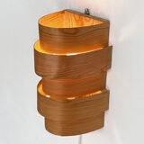 Pine veneer sconce, Sweden 1960s